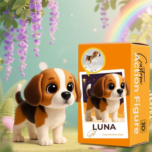 Personalisierte 3D-Mini-Tierfigur – nach deinem Foto gestaltet