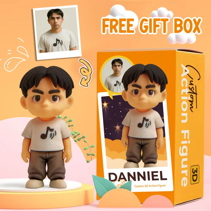 Individuell gestaltete 3D-Minifigur  – personalisiertes Geschenk