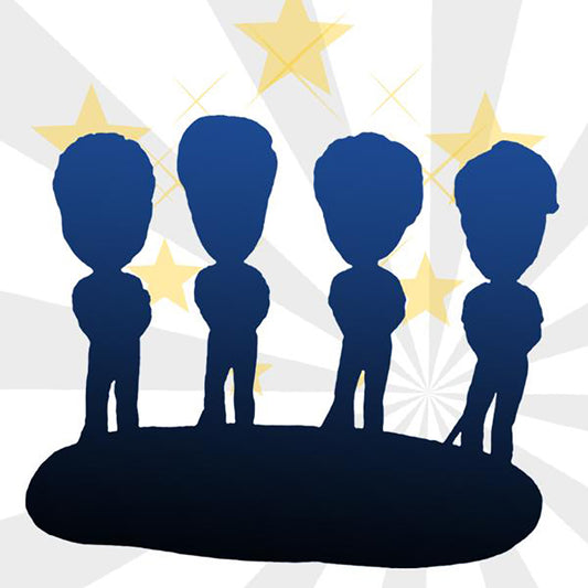 Personalisierte 4-Personen-Figur – handgefertigt nach euren Fotos