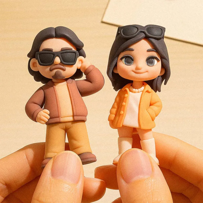 Personalisierte 3D-Mini-Doppelfigur – nach deinem Foto gestaltet